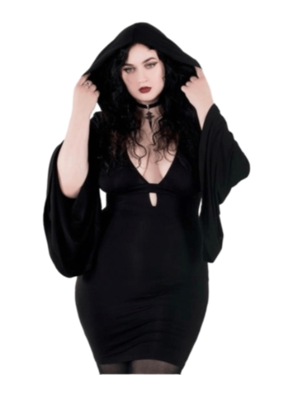 Killstar Hooded Mini Dress